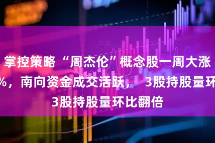 掌控策略 “周杰伦”概念股一周大涨超170%，南向资金成交活跃，  3股持股量环比翻倍